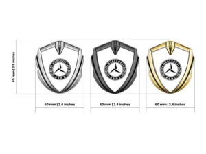 Mercedes Emblème Métal Insigne Pro Design Bord Acier Inoxydable
